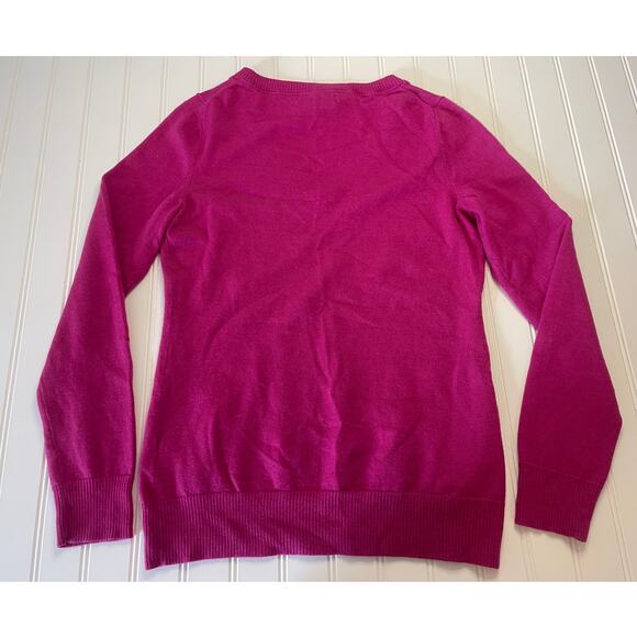 Banana Republic Fuchsia V-Neck Sweater for Women - Picture 5 of 6